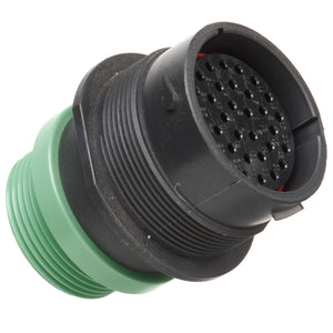 HDP24-24-33SN-L015 - HDP20 Series - 33 Socket Receptacle - 24 Shell, N Seal, Reverse, Threaded Adapter, Flange