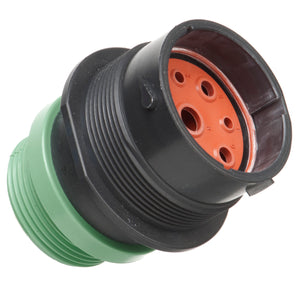 HDP24-24-9PN-L015 - HDP20 Series - 9 Pin Receptacle - 24 Shell, N Seal, Threaded Adapter, Flange