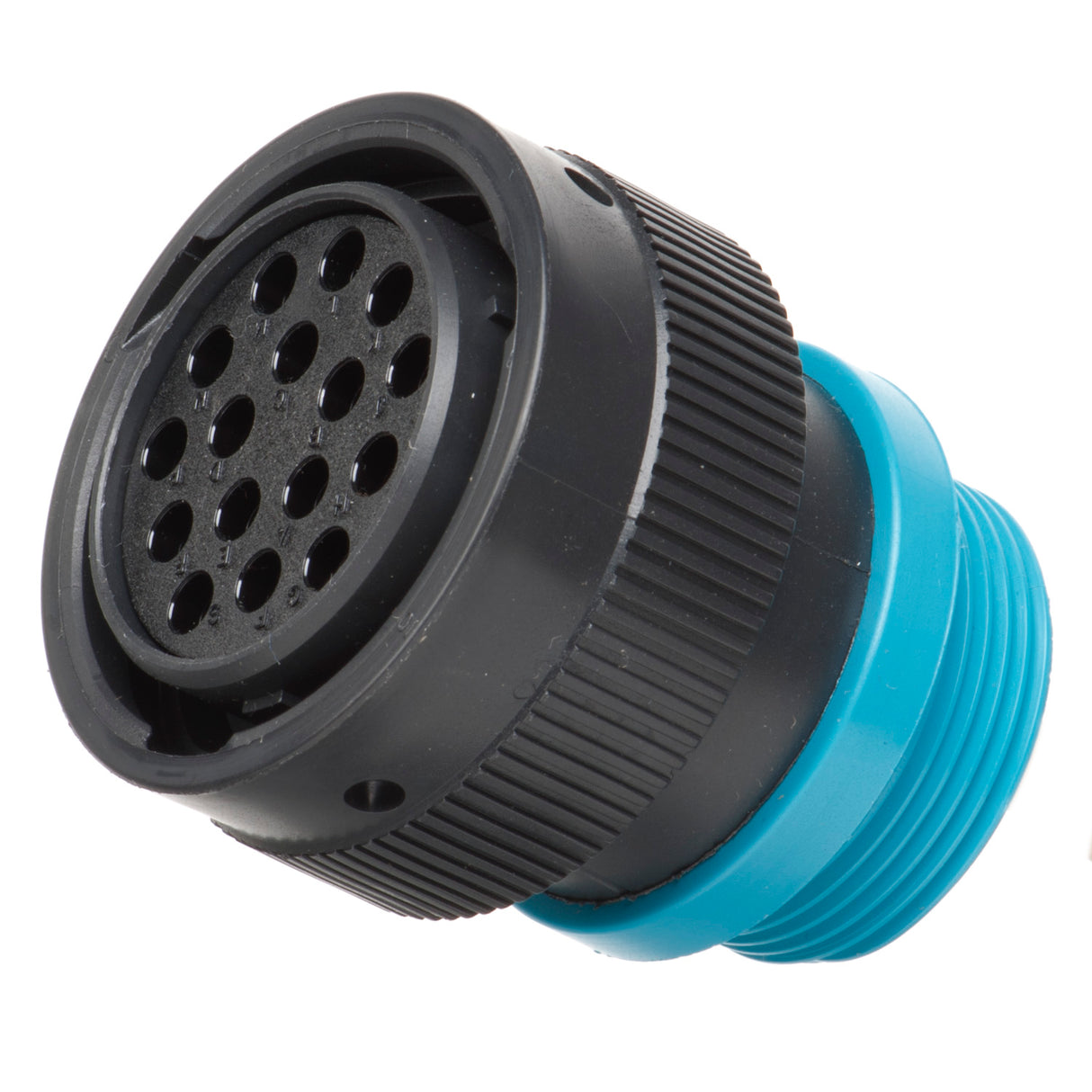 HDP26-24-16SE-L015 - HDP20 Series - 16 Socket Plug - 24 Shell,  E Seal, Threaded Adapter