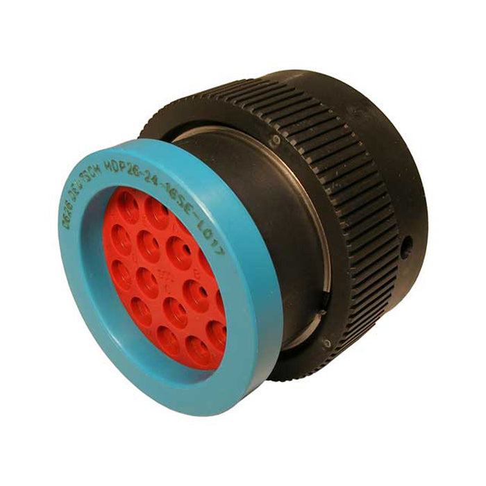 HDP26-24-16SE-L017 - HDP20 Series - 16 Socket Plug - 24 Shell, E Seal, Ring Adapter