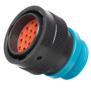 HDP26-24-19PE-L015 - HDP20 Series - 19 Pin Plug - 24 Shell, E Seal, Reverse, Threaded Adapter