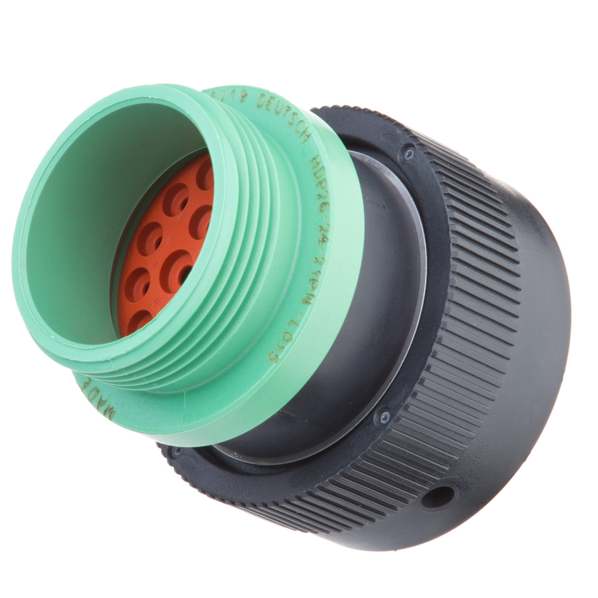 HDP26-24-21PN-L015 - HDP20 Series - 21 Pin Plug - 24 Shell, N Seal, Reverse, Threaded Adapter