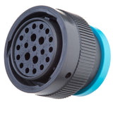 HDP26-24-21SE-L017 - HDP20 Series - 21 Socket Plug - 24 Shell, E Seal, Ring Adapter