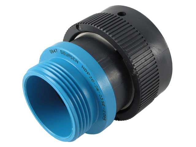 HDP26-24-23SE-L015 - HDP20 Series - 23 Socket Plug - 24 Shell, E Seal, Threaded Adapter