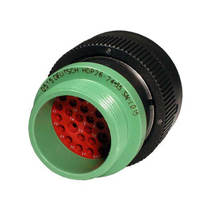 HDP26-24-35SN-L015 - HDP20 Series - 35 Socket Plug - 24 Shell, N Seal, Threaded Adapter