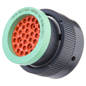 HDP26-24-35SN-L017 - HDP20 Series - 35 Socket Plug - 24 Shell, N Seal, Ring Adapter