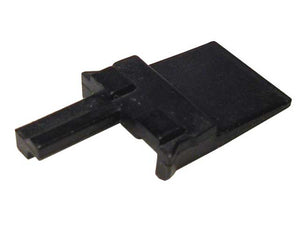 W2PB - DT Series - Wedgelock for Pin Receptacle - B Key, Black
