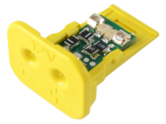 W2S-SDT-12V - DT Series - Wedgelock for 2 Socket LED Indicator Plug, Yellow