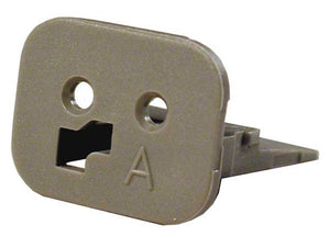 W2SA-P012 - DT Series - 2 Pin Wedgelock - A Key, Gray