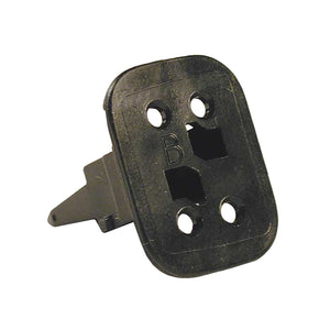 W4SB - DT Series  - Wedgelock for 4-Socket Plug - Black