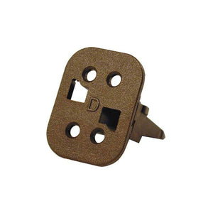 W4SD-P012 - DT Series - Wedgelock for 4 Socket Plug - D Key, Enhanced, Brown