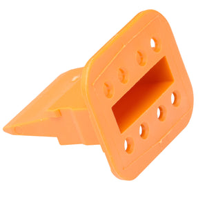 W8S - DT Series - Wedgelock for 8 Socket Plug - Orange