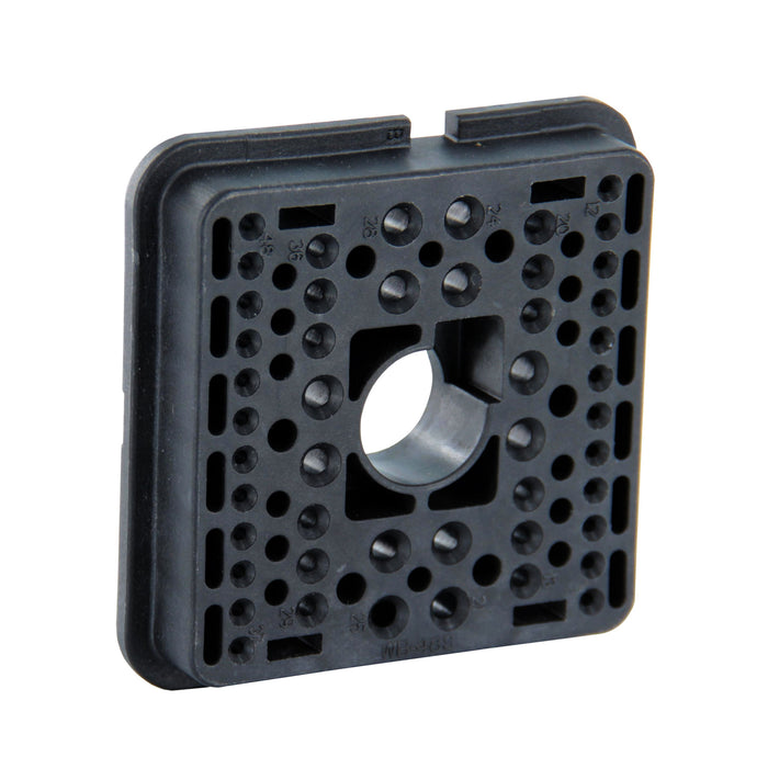 WB-48SB - DRB Series - 48 Socket Plug Wedgelock - B Key, Black