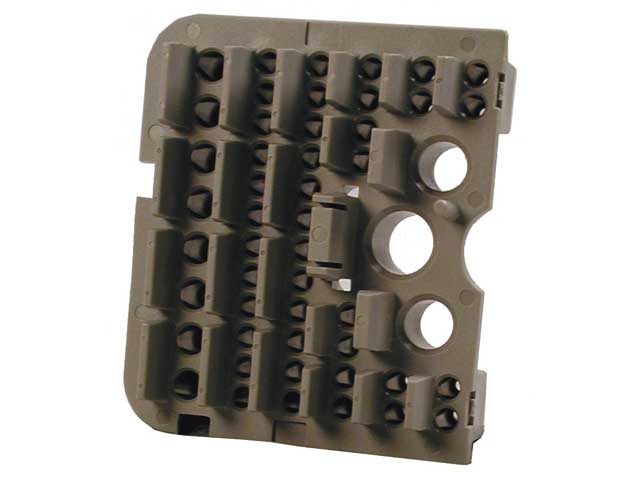 WB-51SAR - DRB Series - 51 Pin Receptacle Right Side Wedgelock - A Key, Grey