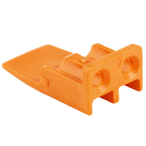 WP-2S - DTP Series - 2 Socket Plug Wedgelock - Orange