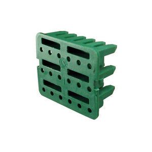 WV-18P - DTV Series - 18 Cavity Receptacle Wedgelock - Green