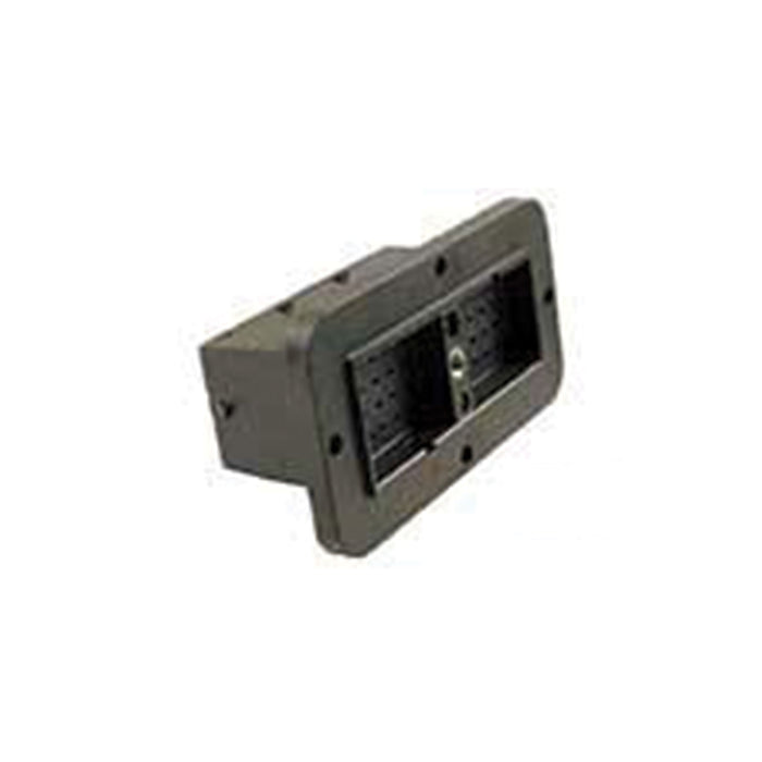 DRC12-40PB - DRC Series - 40 Pin Receptacle -  B Key, Flange, Black