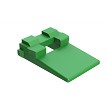 AW2P - AT Series - Wedgelock for 2 Pin Receptacle - Green