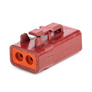 DTP06-2S-RD - DTP Series - 2 Socket Plug - Red