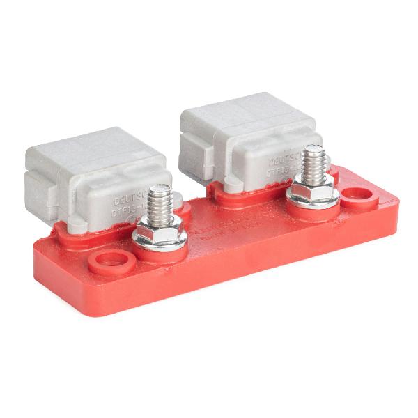 SBB-24R - Sealed Buss Bar - 24 Cavity, Right Angle Bus , Red